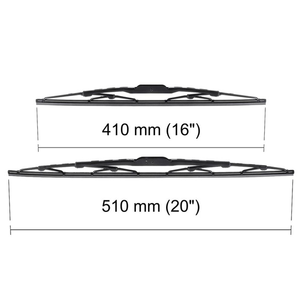 Auto ruitenwissers op de voorruit voor Subaru Justy IV Hatchback (09.2007-12.2010) - standaard bladen