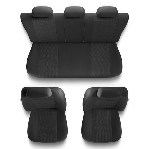 Een set universele autohoezen voor Fiat Panda II, III (2003-....) - UNE-3