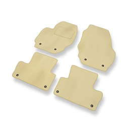 Velours automatten voor Volvo XC70 II Crossover (2007-2016) - beige