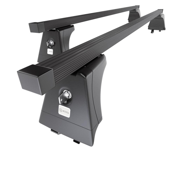 Basisrek voor het autodak voor Hyundai i40 Stationwagen (2015-2018) - zwart Imperiaal - geïntegreerde railing - Staal