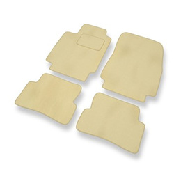 Velours automatten voor Renault Modus I MPV (2004-2012) - beige
