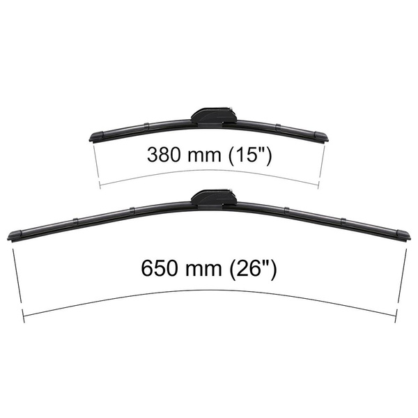 Auto ruitenwissers op de voorruit voor Toyota Prius+ MPV (03.2012-2016) - vlak bladen