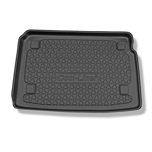 Kofferbakmat op maat voor: Fiat Fiorino III Bestelwagen (06.2008-2020) - 5 zitplaatsen; metalen plaat op de zijwanden van de bagageruimte