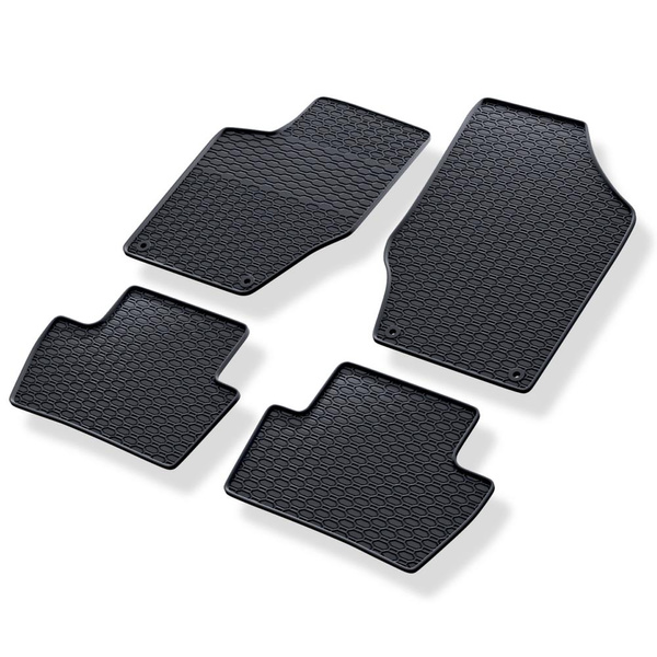 Rubberen matten voor de Peugeot 308 I Hatchback, Sedan, SW (2007-2015) - zwart - 4 stuks