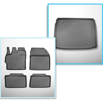 Set kofferbakmat en automatten TPE op maat gemaakt voor: Toyota Yaris Cross SUV 