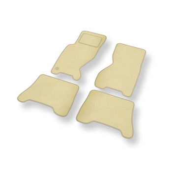 Velours automatten voor Jeep Grand Cherokee II SUV (1998-2005) - beige