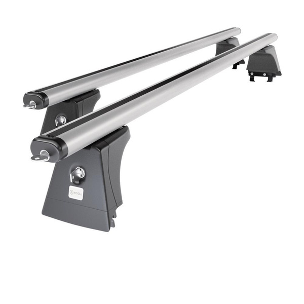 Basisrek voor het autodak voor Opel Vectra C Sedan (2002-2008) - zilver Imperiaal - bevestigingspunten - Aluminium