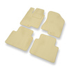 Velours automatten voor Kia Magentis II (2005-2010) - beige