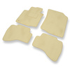 Velours automatten voor Peugeot 107 I Hatchback (2005-2013) - beige