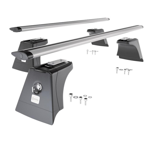 Basisrek voor het autodak voor Toyota RAV4 V SUV (2019-....) - zilver Imperiaal - geïntegreerde railing - Aluminium