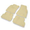 Velours automatten voor Audi A6 III C6 FL (2006-2011) - beige