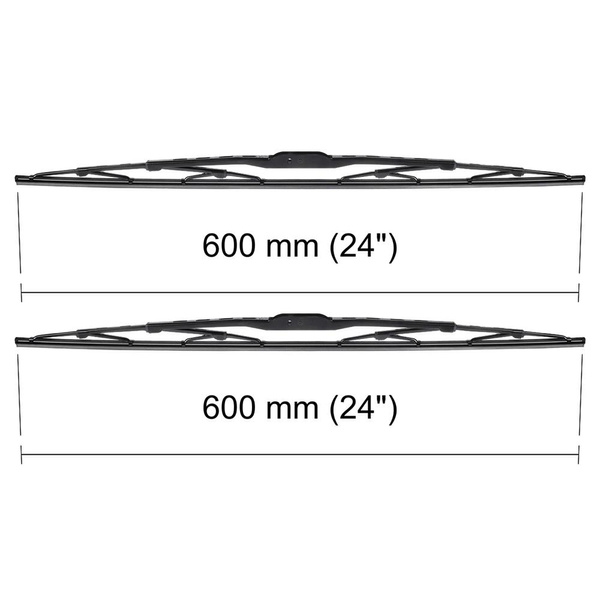 Auto ruitenwissers op de voorruit voor Kia Carnival I MPV (06.1998-06.2006) - standaard bladen