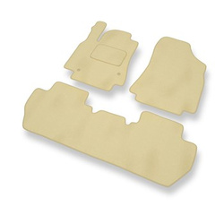 Velours automatten voor Citroen Berlingo II Bestelwagen (2008-2018) - beige