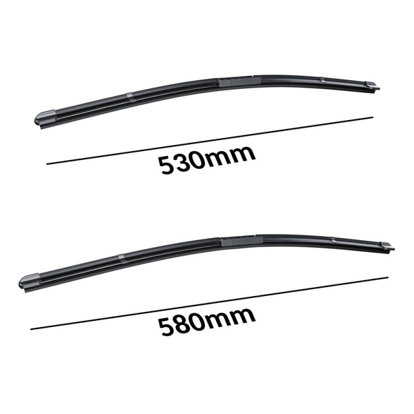 Auto ruitenwissers op de voorruit voor Smart Fortwo II Hatchback, Cabriolet (04.2007-2014) - vlak bladen