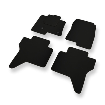 Vilten automatten voor Mitsubishi Pajero IV SUV (2006-2017) 5 deuren - zwart