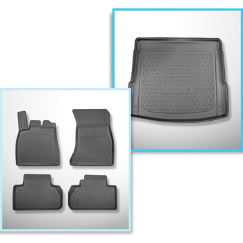 Set kofferbakmat en automatten TPE PREMIUM op maat gemaakt voor: Audi Q5 II FY S