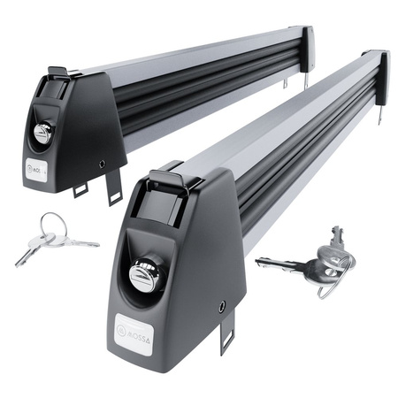 Skidrager op de imperiaal - Ski rack M-7703s - zilver - tot 3 paar ski's of 2 snowboards