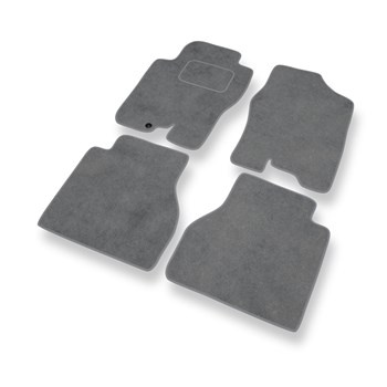 Velours automatten voor Nissan Navara D40 Pick-Up (2005-2014) - grijs