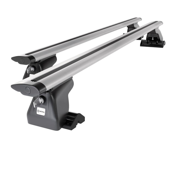 Basisrek voor het autodak voor Renault Trafic Bestelwagen (2001-2006) - zilver Imperiaal - bevestigingspunten - Aluminium