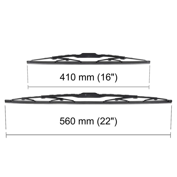Auto ruitenwissers op de voorruit voor Chevrolet Kalos I Hatchback, Sedan (02.2006-12.2011) - standaard bladen