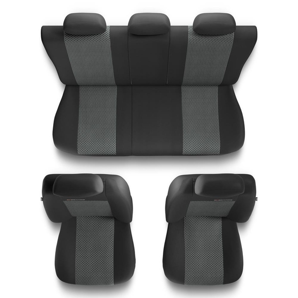 Een set universele autohoezen voor Fiat Panda II, III (2003-....) - UNE-2
