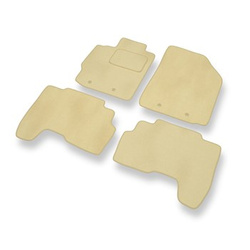 Velours automatten voor Toyota Yaris II Hatchback, Sedan (2005-2010) - beige
