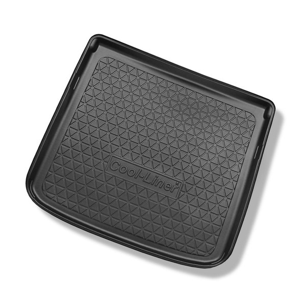 Kofferbakmat op maat voor: Fiat 500L Living MPV (06.2013-....) - 5 zitplaatsen: bagageruimte onder en boven; 7 zitplaatsen: derde zitrij verlaagd