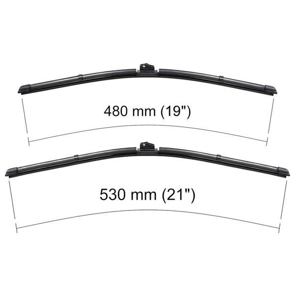 Auto ruitenwissers op de voorruit voor Seat Cordoba II Sedan (02.2006-11.2009) - vlak bladen