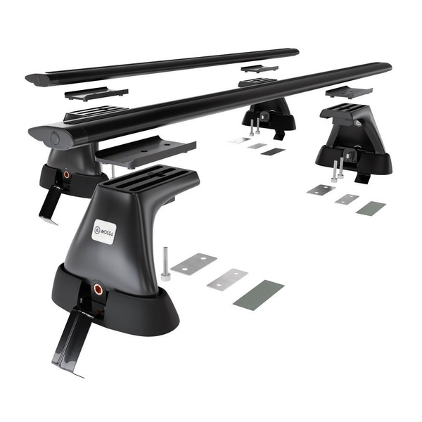 Basisrek voor het autodak voor Alfa Romeo 166 Sedan (2004-2007) - zwart Imperiaal - zonder bevestigingsmateriaal - Aluminium