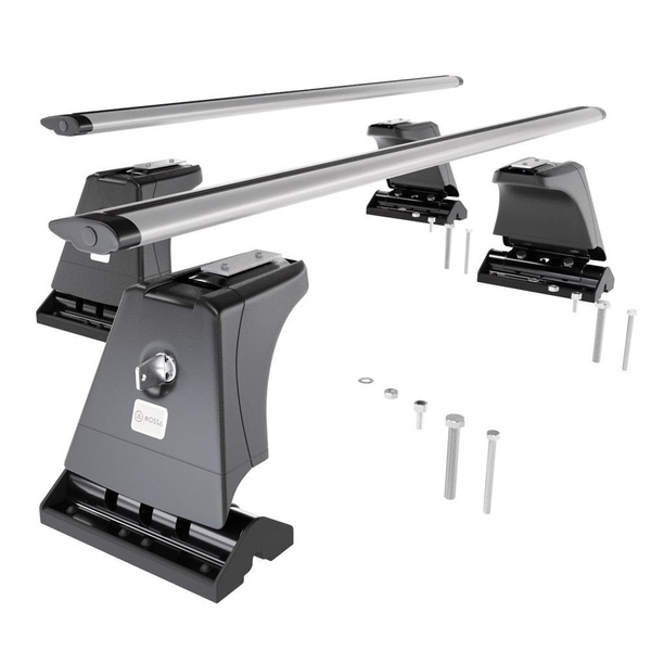 Basisrek voor het autodak voor BMW 4 G26 Gran Coupé (2021-....) - zilver Imperiaal - bevestigingspunten - Aluminium