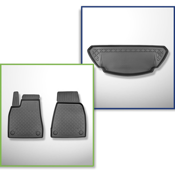 Set kofferbakmat en automatten TPE op maat gemaakt voor: Tesla Model X SUV (10.2