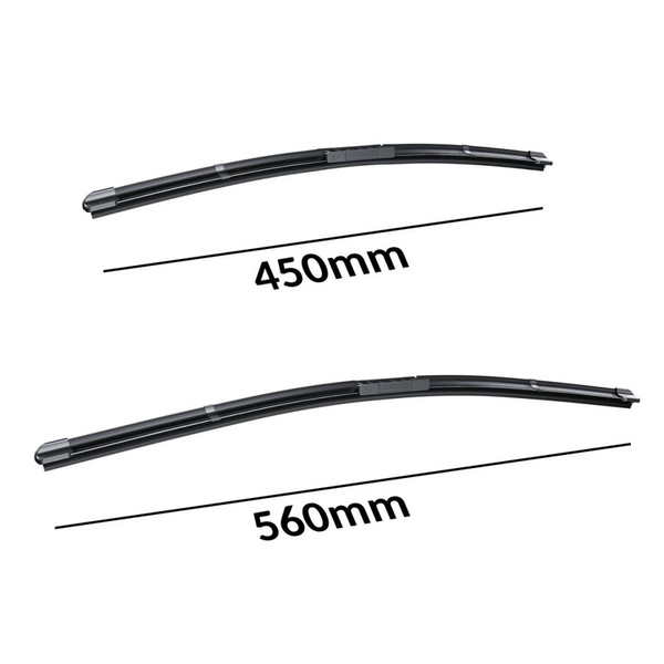 Auto ruitenwissers op de voorruit voor Mazda 6 I Liftback (04.2002-08.2007) - vlak bladen