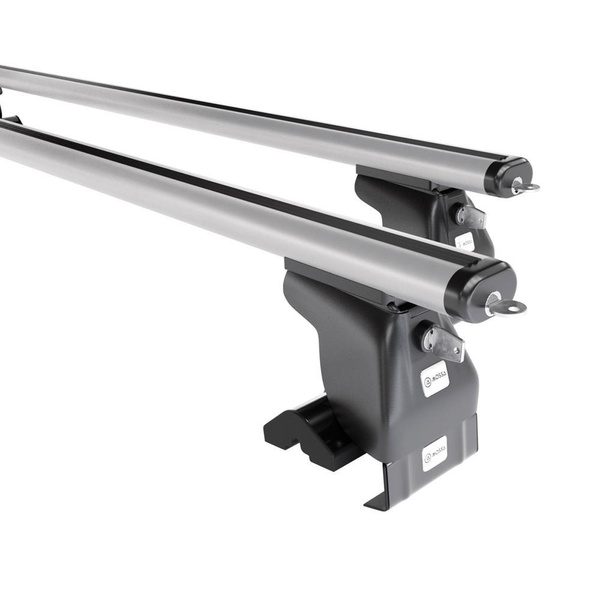 Basisrek voor het autodak voor Toyota Corolla Verso mk II MPV (2004-2007) - zilver Imperiaal - zonder bevestigingsmateriaal - Aluminium