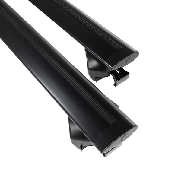 Basisrek voor het autodak voor Volkswagen Polo Cross Hatchback (2014-2017) - zwart Imperiaal - railing - Aluminium