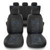 Een set universele autohoezen voor Audi A6 C4, C5, C6, C7, C8 (1994-2019) - UNE-BL