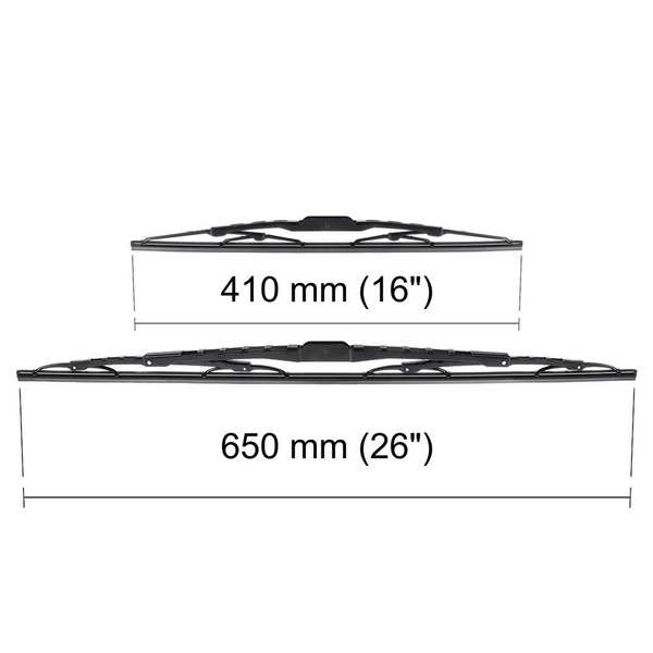 Auto ruitenwissers op de voorruit voor Nissan Murano II SUV (06.2008-2015) - standaard bladen