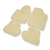 Velours automatten voor Citroen C2 Hatchback (2003-2010) - beige