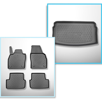 Set kofferbakmat en automatten TPE PREMIUM op maat gemaakt voor: Volkswagen Polo