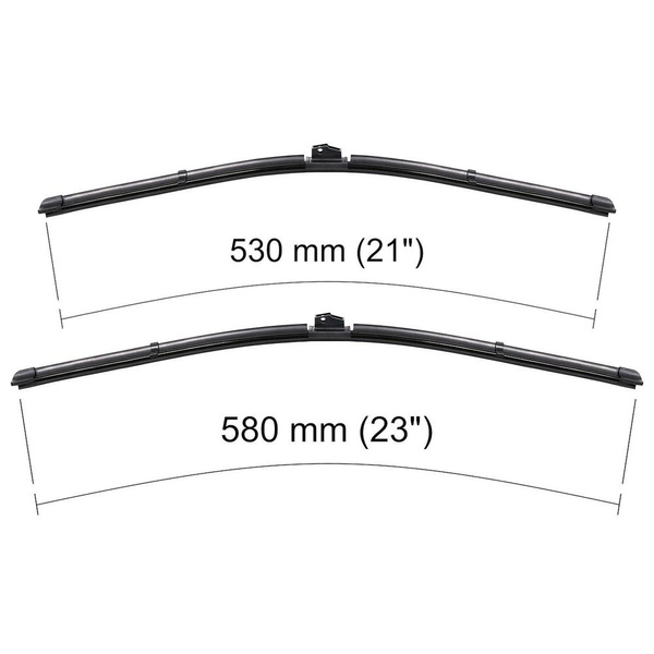 Auto ruitenwissers op de voorruit voor Renault Kangoo II Bestelwagen (01.2008-2021) - vlak bladen