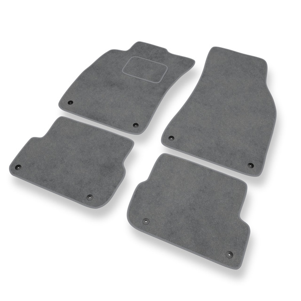 Velours automatten voor Audi A6 III C6 FL Avant, Limousine (2006-2011) - grijs