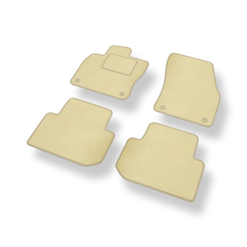 Velours automatten voor Volkswagen Tiguan II SUV (2015-2024) - beige