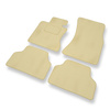 Velours automatten voor BMW 5 M5 IV E60 Limousine (2005-2010) - beige