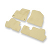 Velours automatten voor Peugeot 5008 I MPV (2009-2016) - beige