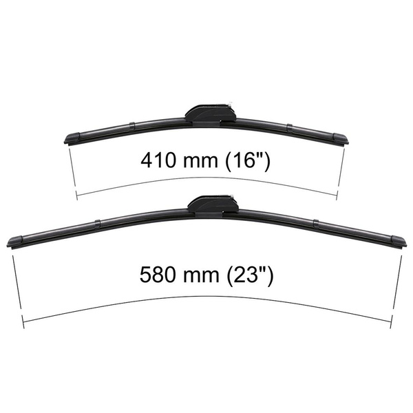 Auto ruitenwissers op de voorruit voor Fiat Punto I Hatchback, Cabriolet, Bestelwagen (08.1993-08.1999) - vlak bladen