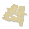 Velours automatten voor Ford Transit VI (2000-2006) - beige