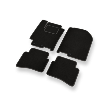 Velours automatten voor Kia Rio IV Hatchback (2017-....) - zwart