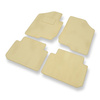 Velours automatten voor Kia Carens III MPV (2006-2012) - beige