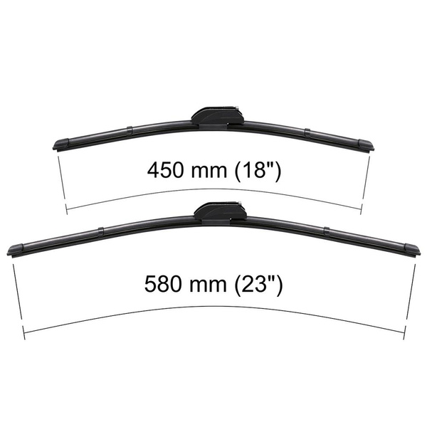 Auto ruitenwissers op de voorruit voor Fiat Siena Sedan (04.1997-12.2001) - vlak bladen