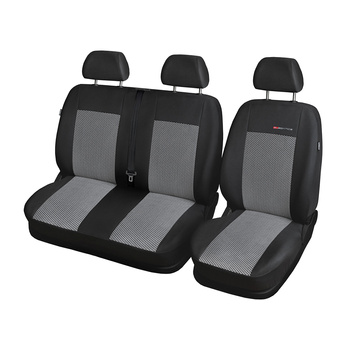 Op maat gemaakte hoezen voor Renault Master IV Bestelwagen (2010-....) drie aparte stoelen - pasvorm autostoelhoezen - autostoelbeschermer set - E2