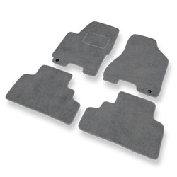 Velours automatten voor Kia Sportage II SUV (2004-2010) - grijs